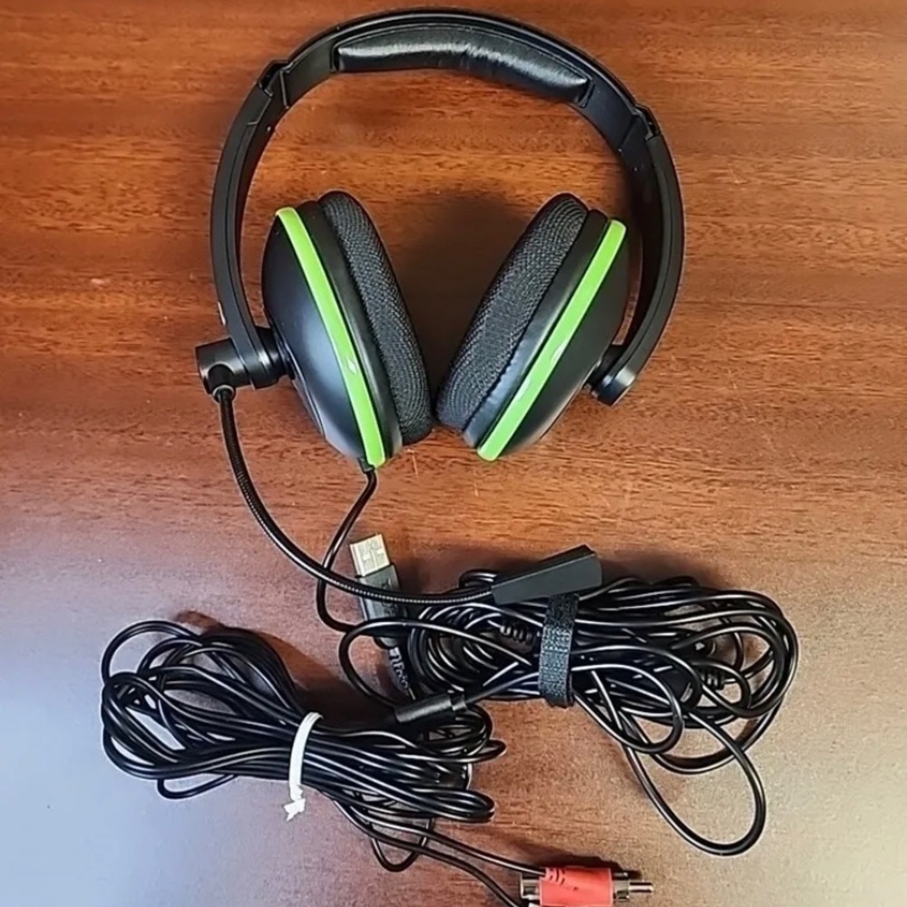 Turtle Beach Ear Force XL1 Gaming Headset Xbox360 Black & Green Amplified